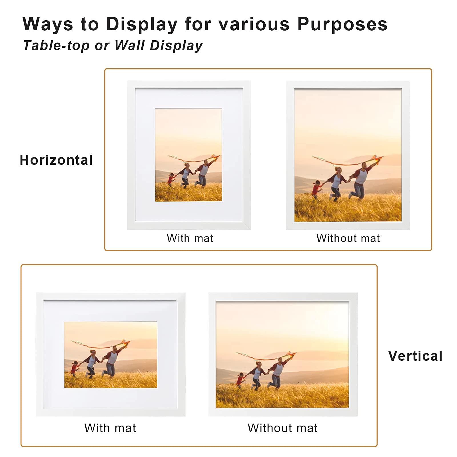Kinlink plexiglass frame with clear view and edge protection