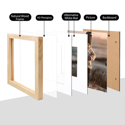 KINLINK wood frame back-loading design enables quick picture changes
