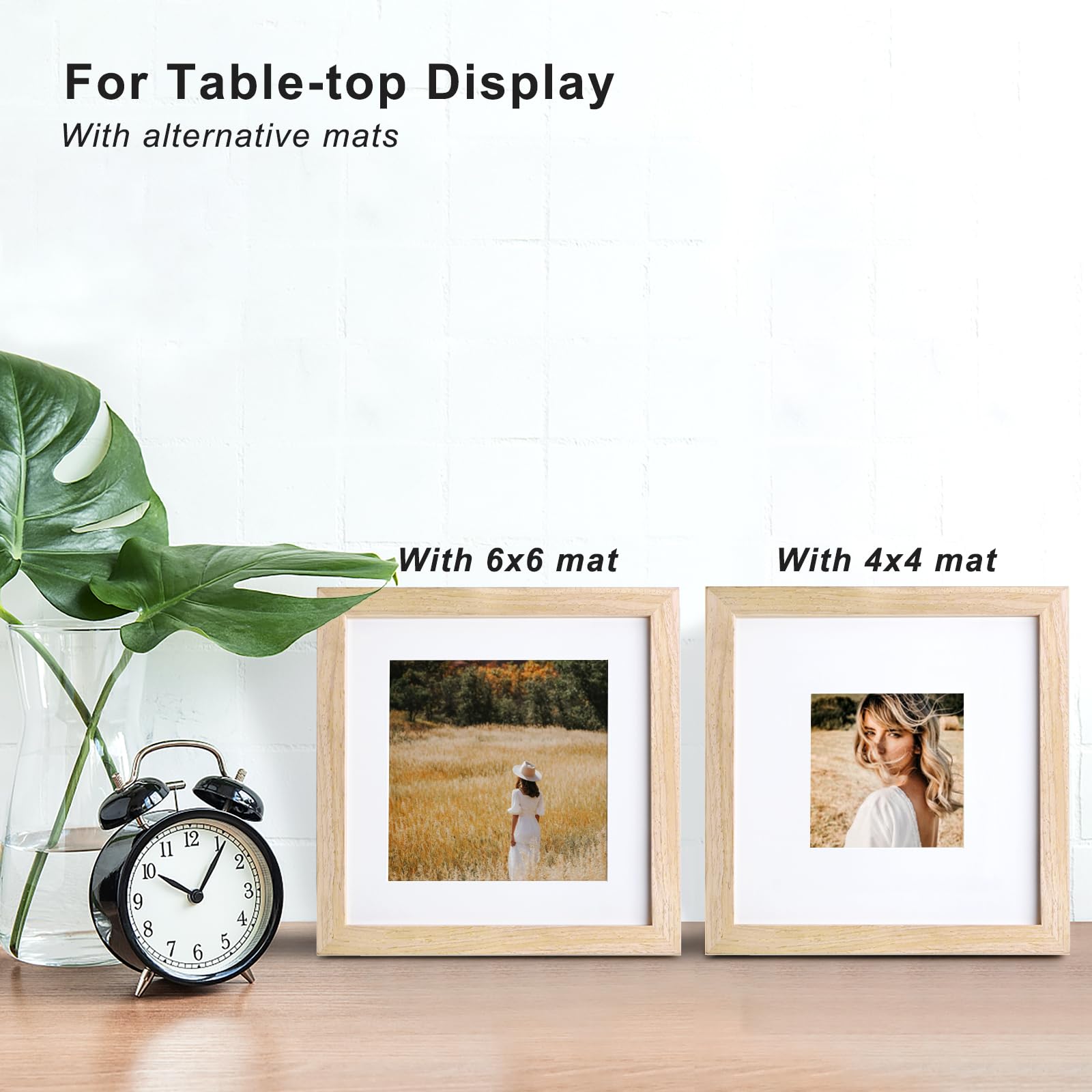 KINLINK wood frame tabletop display suitable for shelves or mantels