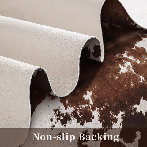 Kinogic easy-clean cowhide rug for simple maintenance
