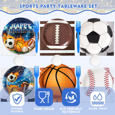 Kinovo napkins patterned for quick cleanup during active celebrations.