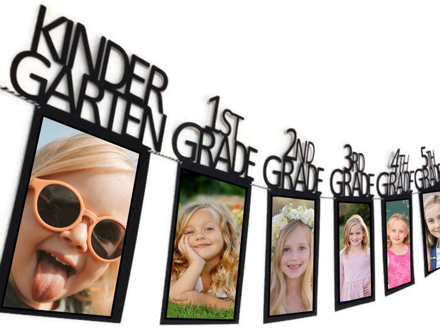 Kinylakor Graduation Banner 4x6 photo layout with bordered memories.