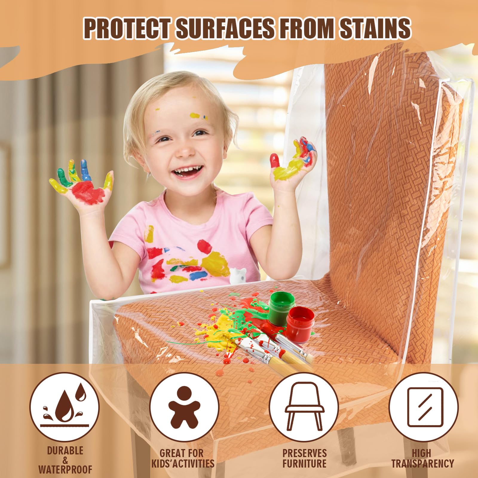 KIPHCA armrests-free design fits dining spaces without interference.