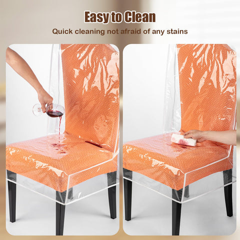 KIPHCA chair cover fits cushions up to 23 inches for a snug look.