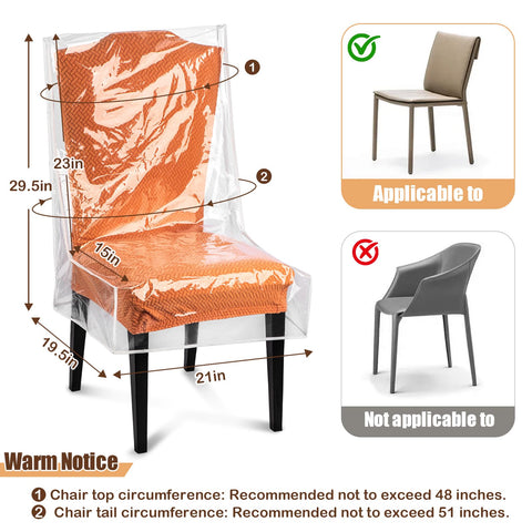 KIPHCA waterproof chair cover showcased on a dining chair for spill defense.