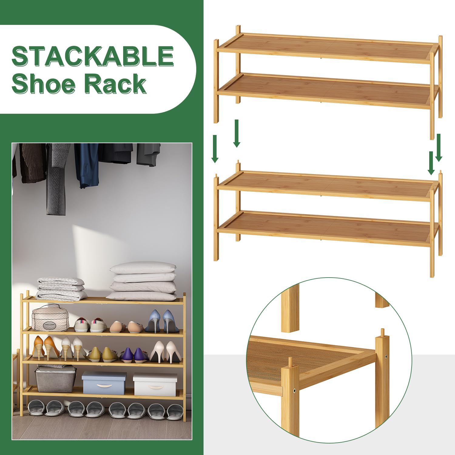 Kiplant long shoe rack full surface area doubles as decor display