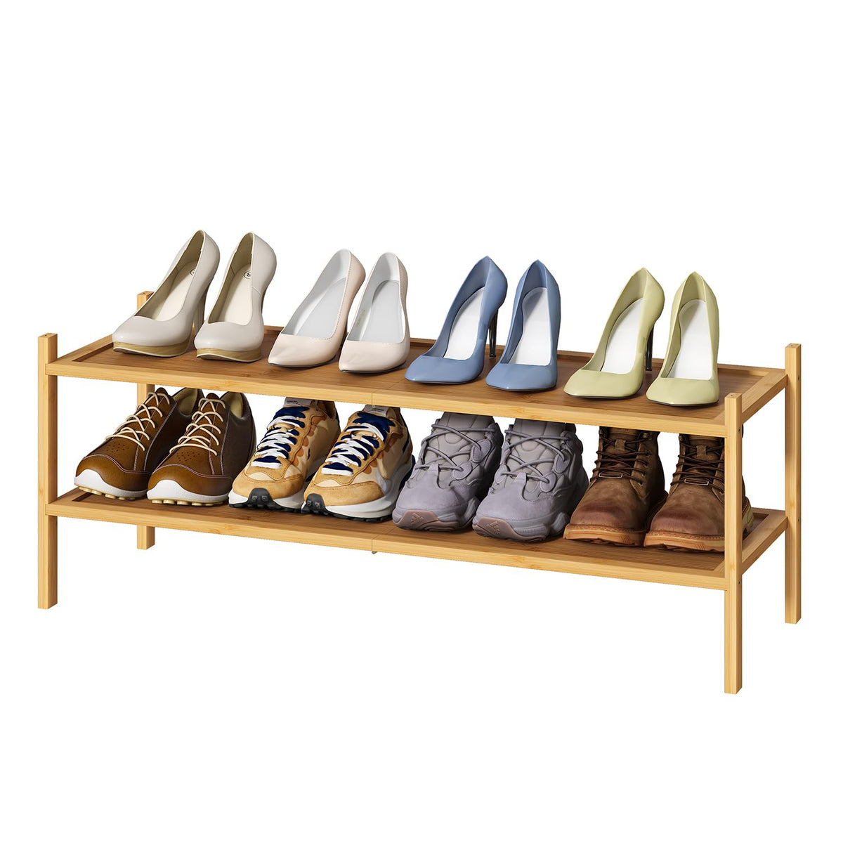 Kiplant long shoe rack in hallway setup for space-saving organization