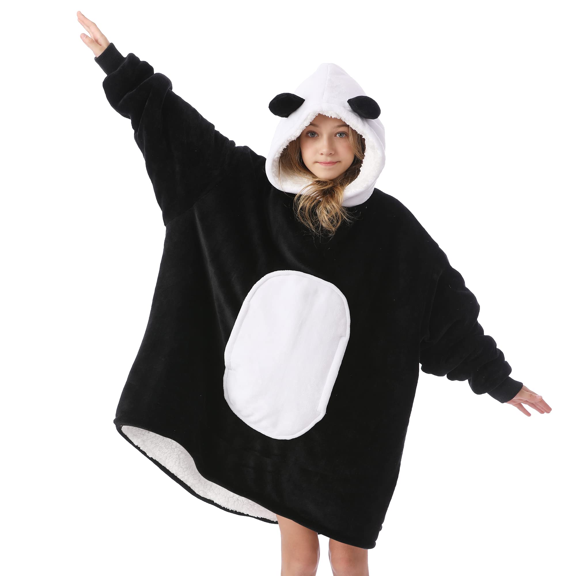 Kipswiza oversized wearable blanket, ideal for movie nights and cozy reading.