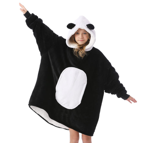 Kipswiza oversized wearable blanket, ideal for movie nights and cozy reading.