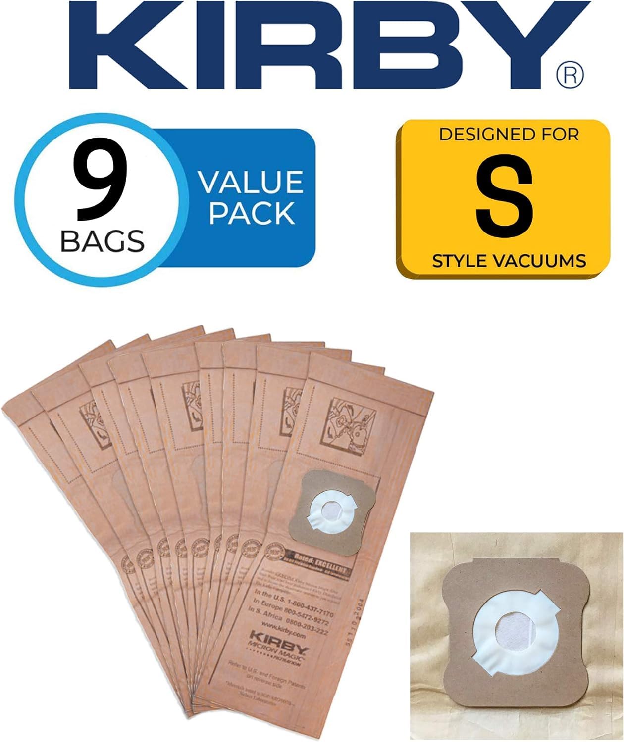 Kirby Micron Magic filtration material captures fine debris efficiently