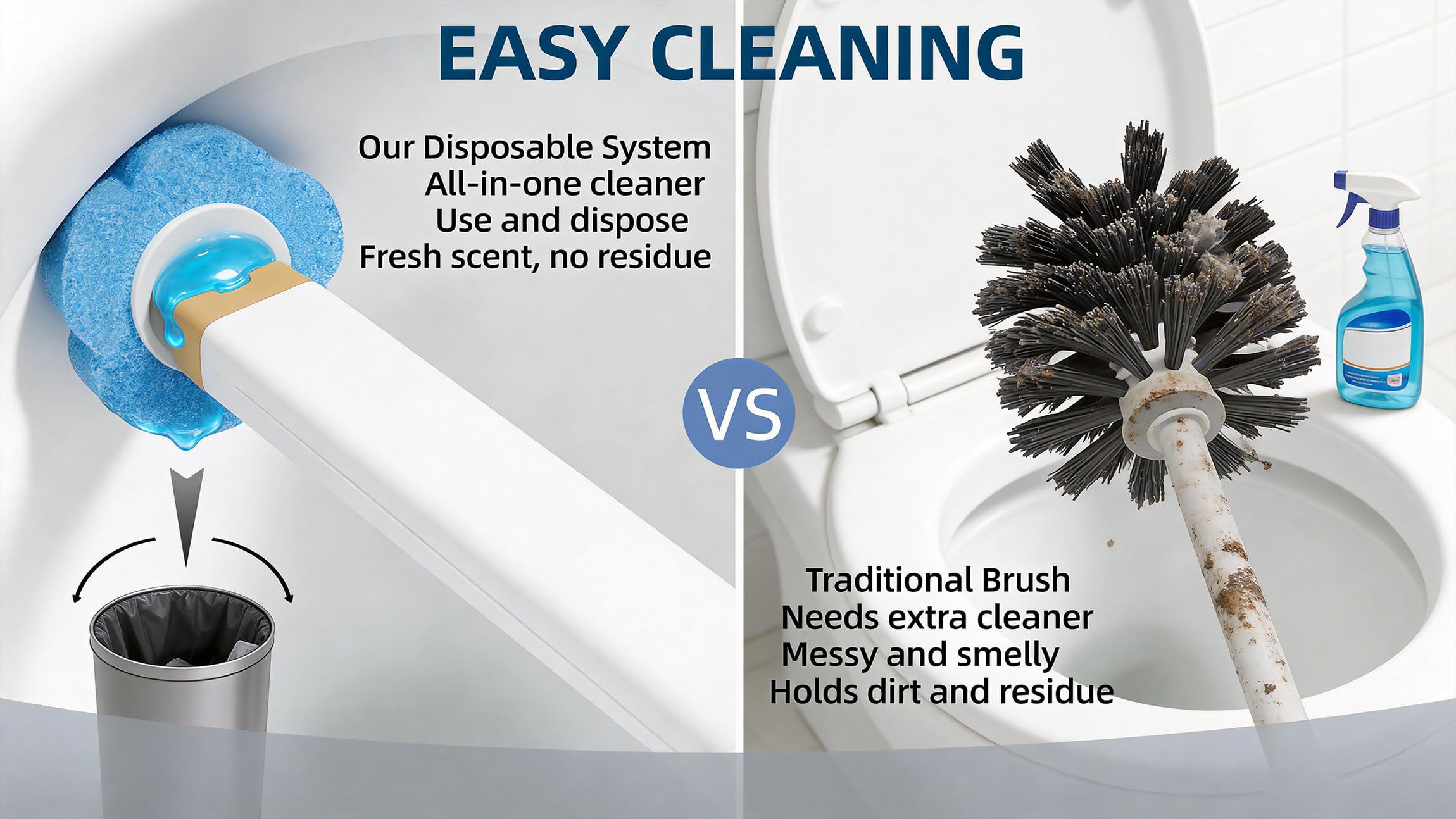 KIRIKIT 48-refill-heads for extended hygienic cleaning sessions.