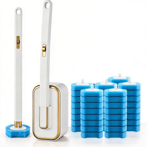 KIRIKIT disposable toilet brush long-handle for easy reach.