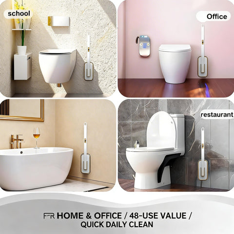 KIRIKIT toilet cleaning kit designed for compact bathroom storage.