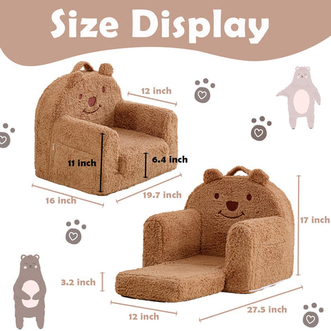 Kisdsa bear chair cover removable for easy cleaning