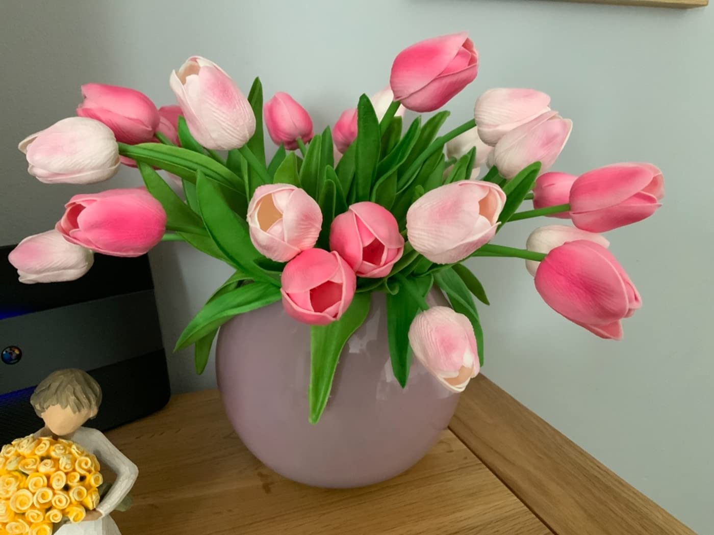 Kisflower pink tulips centerpieces for tables and events