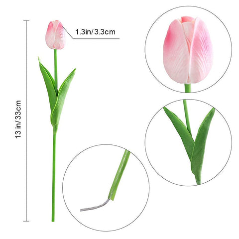 Kisflower pink tulips real touch petal detail showing velvety texture
