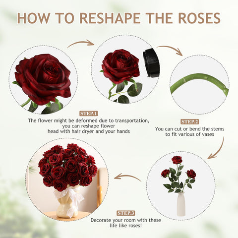 Roses by Kisflower used in vase decor for home or events