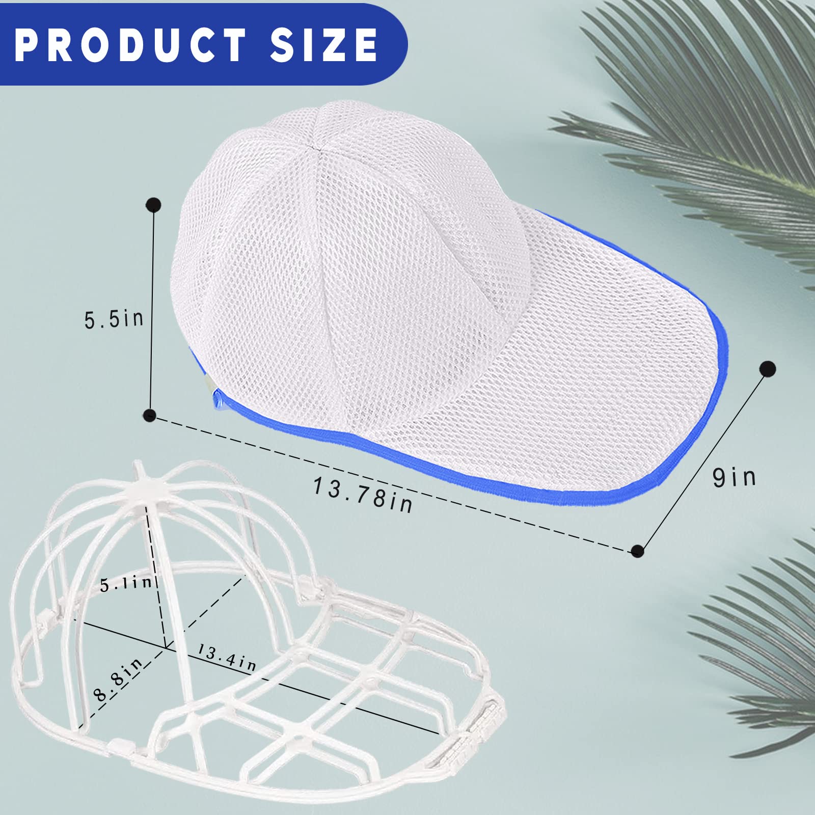 KISYONGUS standard-fit cage suits most baseball caps and hats.
