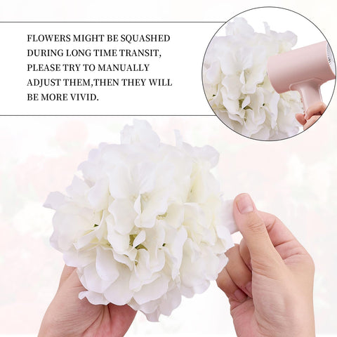 KISLOHUM silk hydrangea petals for long-lasting color.