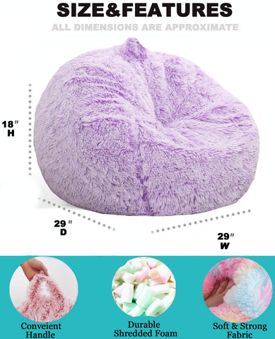 Kisoy Bean Bag Chair with handle enables easy room-to-room moves