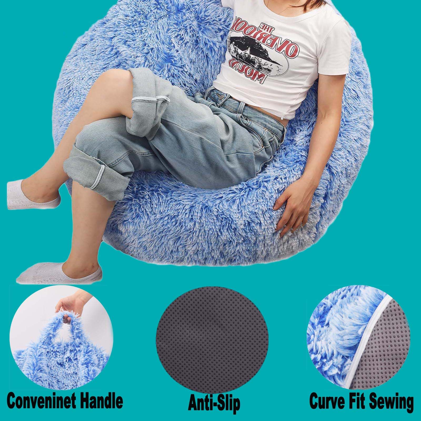 Kisoy color-variety fluffy cover option complements various decor