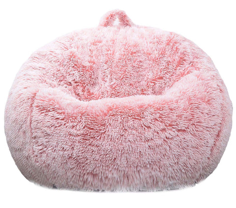 Kisoy faux fur bean bag chair cover highlights a durable, cozy design.