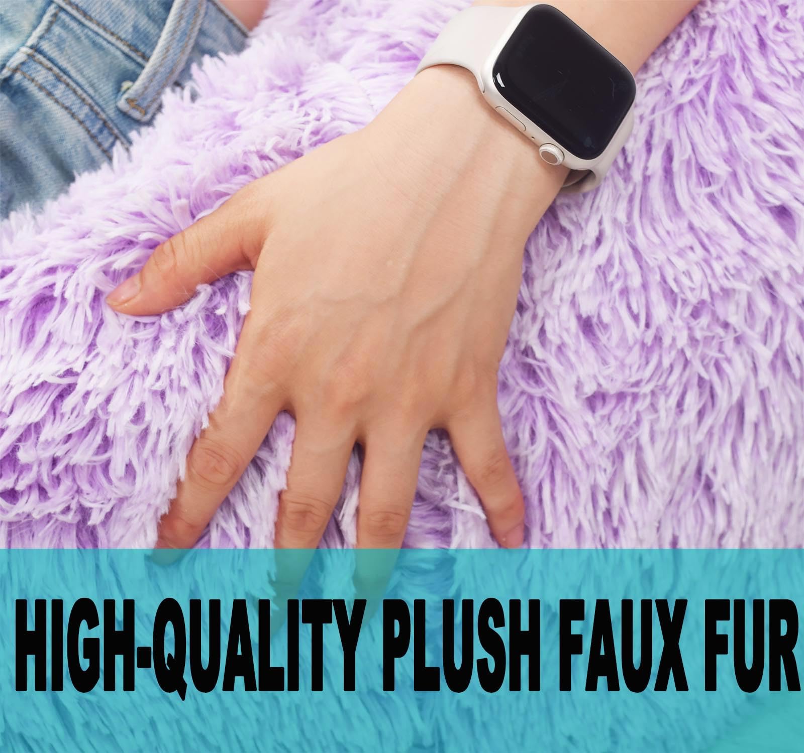 Kisoy lavender bean bag cover on chair for cozy seating at home.