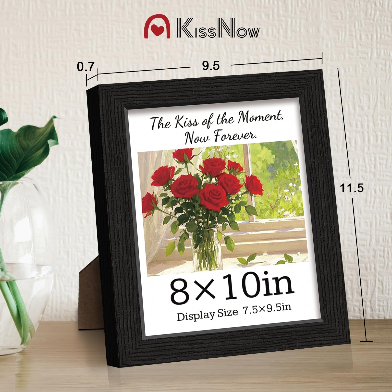 KissNow two-pack frame ready for hanging with versatile vertical or horizontal display.