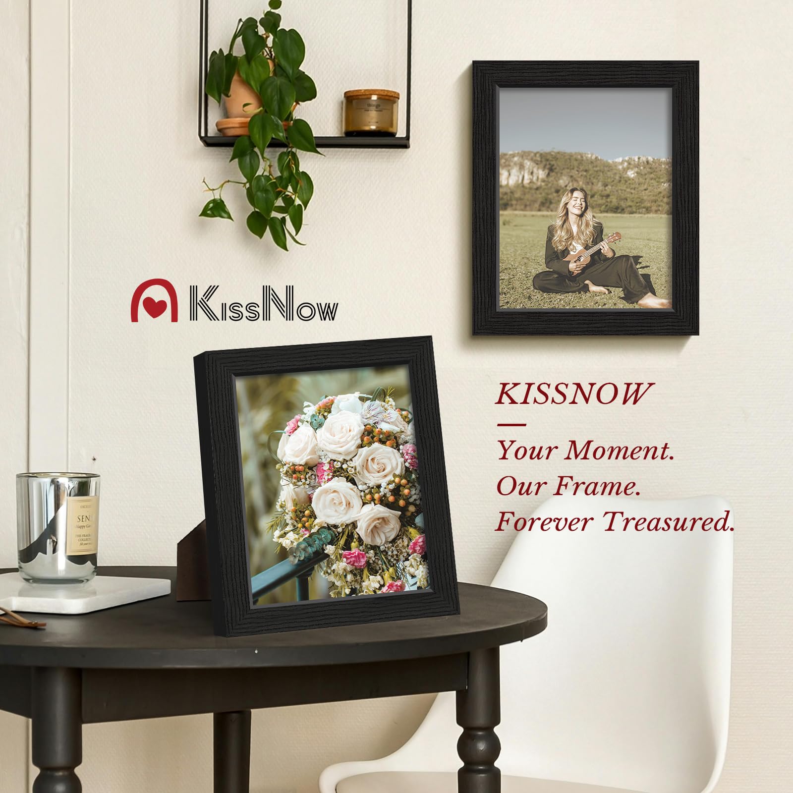 KissNow two-frame set suitable for table or shelf display.
