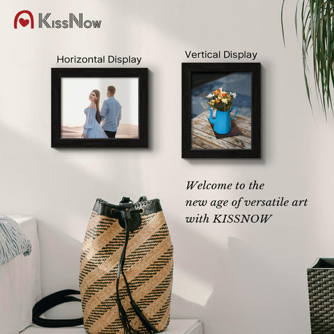 KissNow wall-mount hardware included for secure wall display.