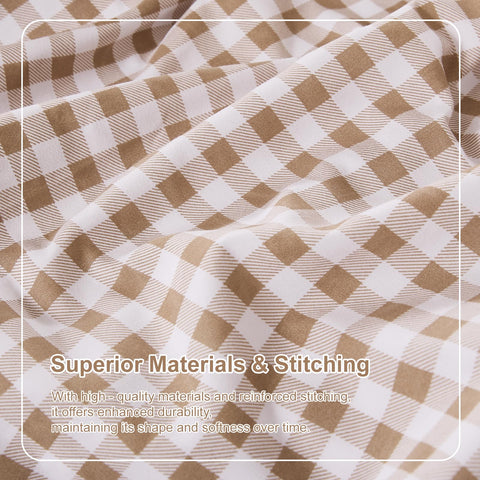 kisswish Gingham Queen ruffle detail adds farmhouse charm