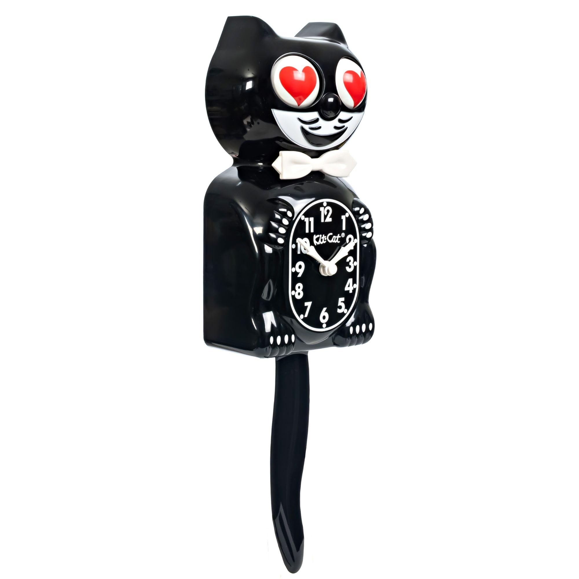 Kit Cat Klock Classic Black clock face with bold mid-century style.