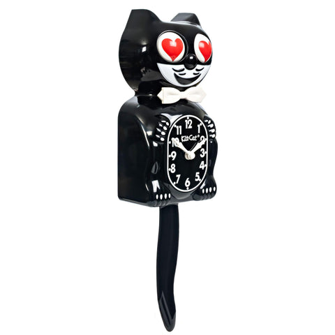 Kit Cat Klock Classic Black clock face with bold mid-century style.
