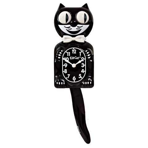 Kit Cat Klock Gentlemen battery compartment enables flexible placement