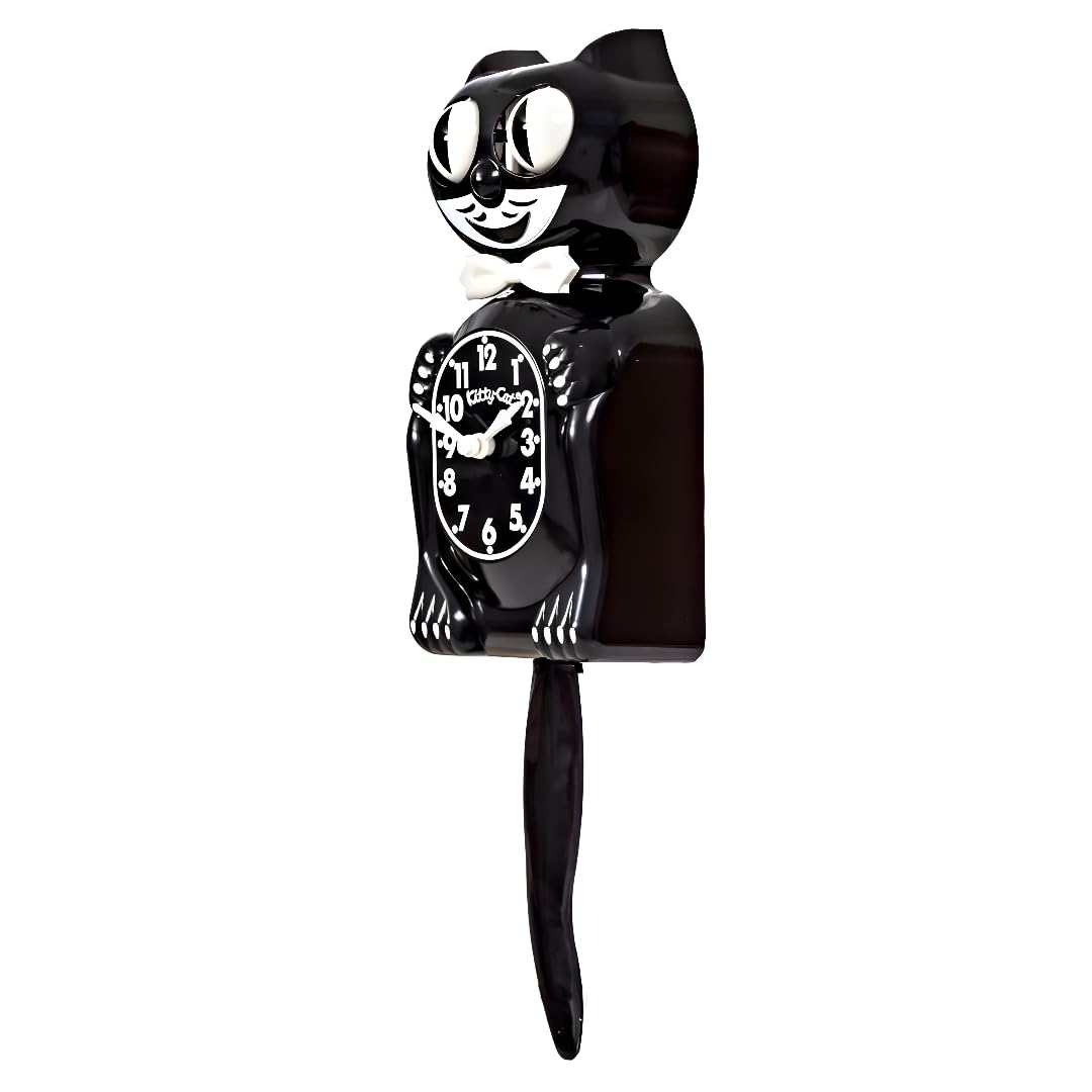 Kit Cat Klock tail-wagging motion highlights whimsy on shelves