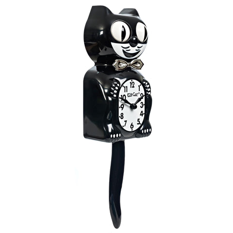 Kit-Cat Klock tail wag detail adds whimsical motion to decor.