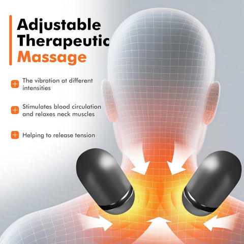 KITCADA neck pillow 3-in-1 massage function active during travel.