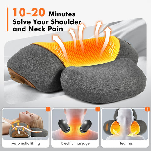 KITCADA memory foam adapts to neck shape for comfortable support.