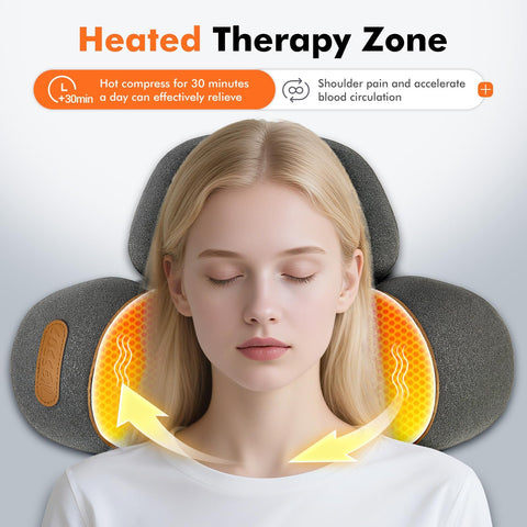 KITCADA neck pillow stretching mode inflates to enhance cervical stretch.