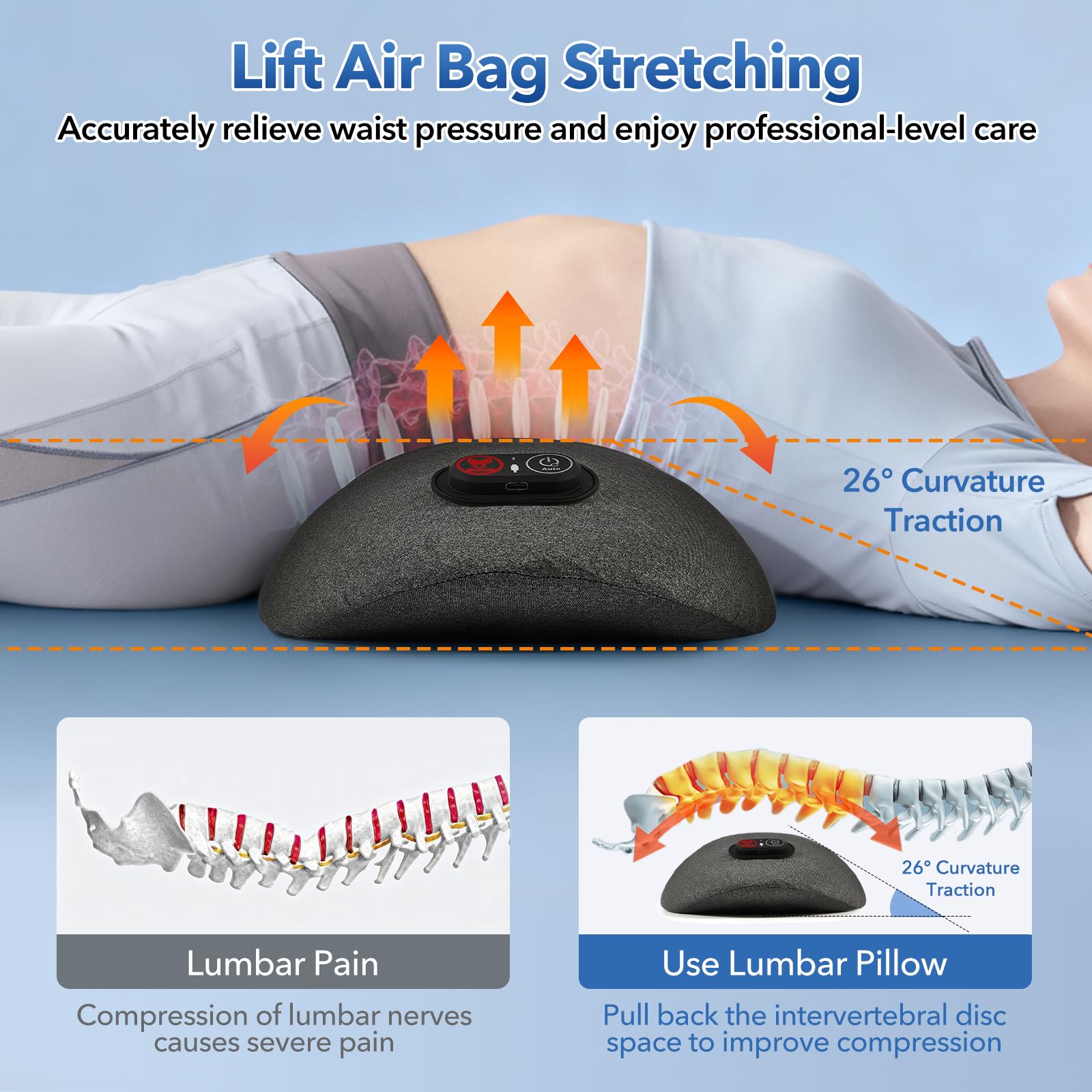 Kitcada portable massager powered by a built-in 3000mAh battery
