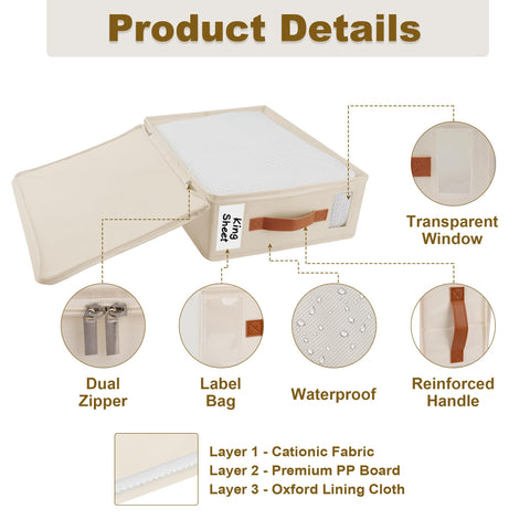 KitHero sheet organizer offers versatile storage for linens and more.