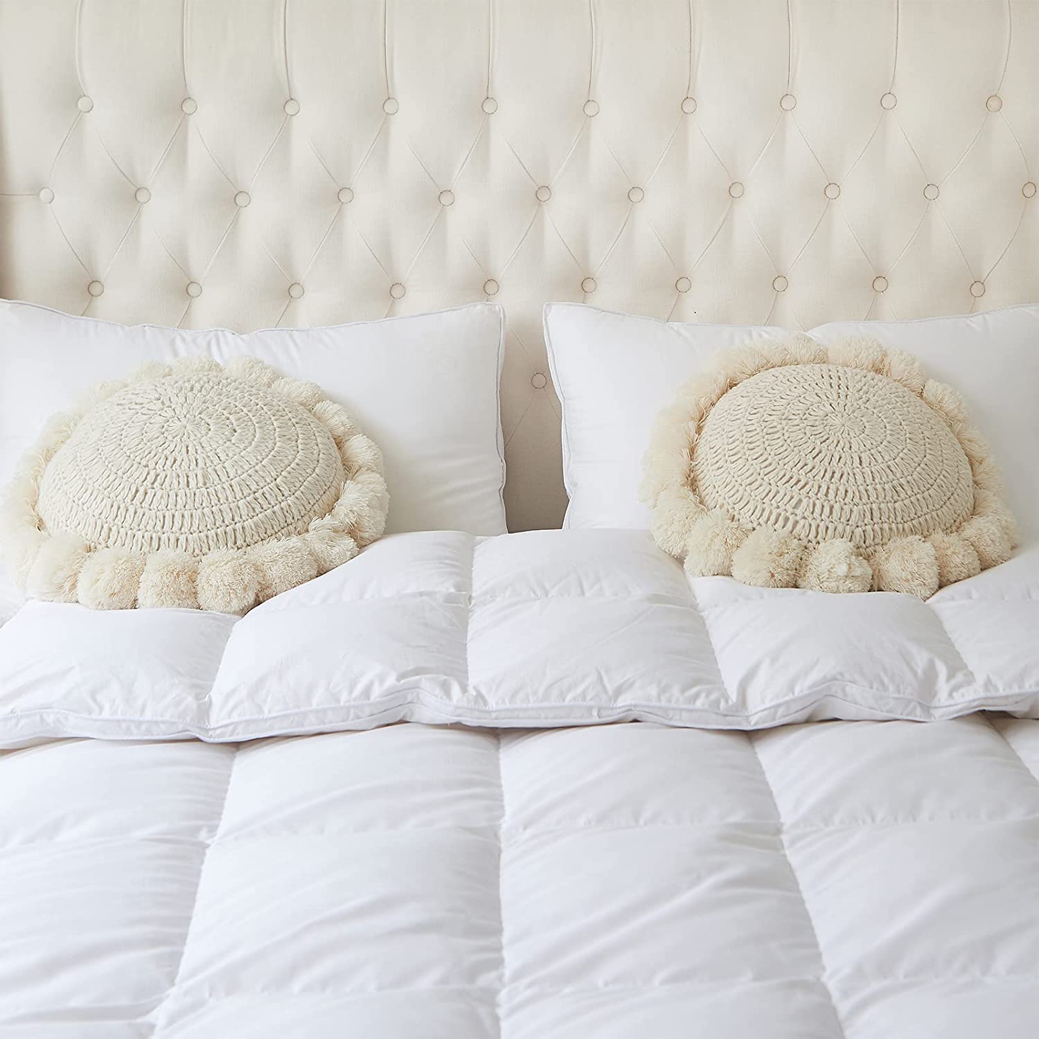 kitletsuit knitted crochet cushion showcases warm color and knit texture.