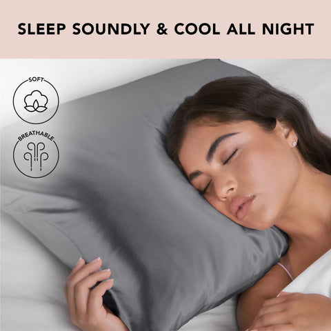 King size 19x36 pillowcase fits most pillows securely.