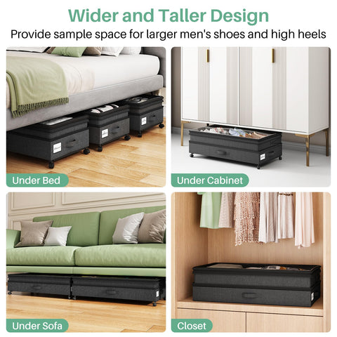 Kitstorack 360-degree wheels enable smooth movement on floor and carpet