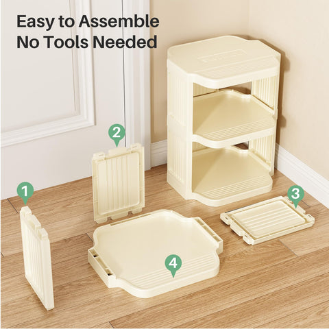 Kitstorack back panel protects walls in rental spaces.