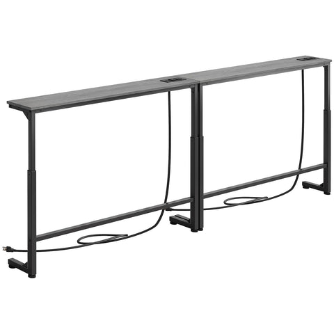 Kitstorack behind-sofa long-console setup enhances living room organization.
