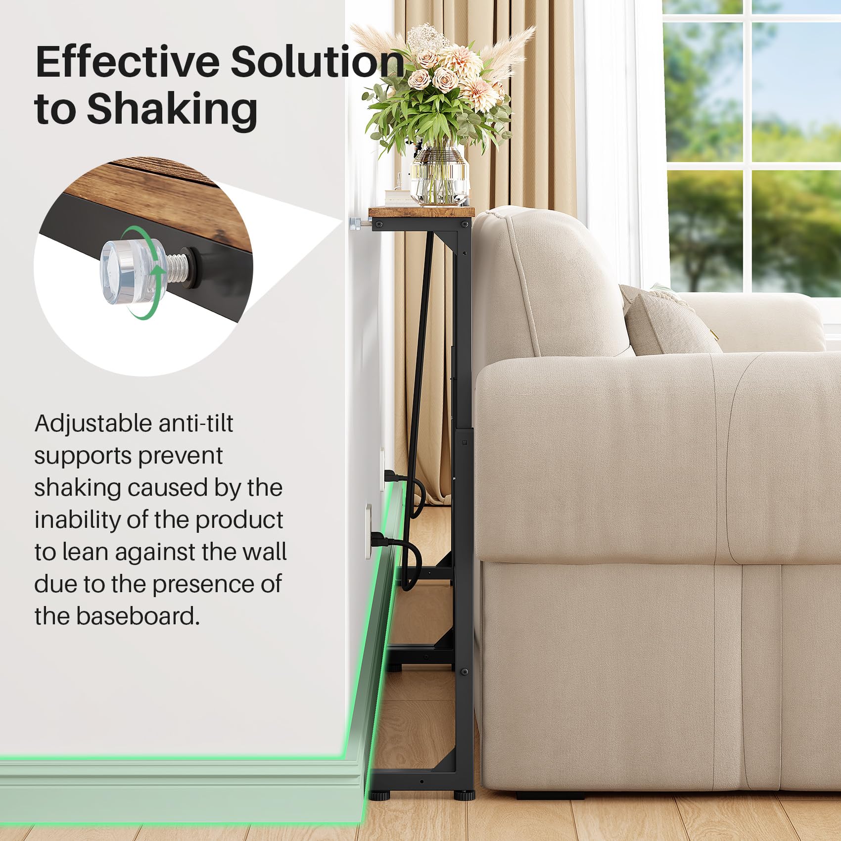 Kitstorack compact footprint suits narrow spaces like hallways and entryways.