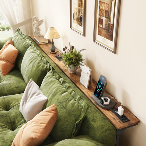 Kitstorack built-in power access with outlets and USB ports for charging devices.