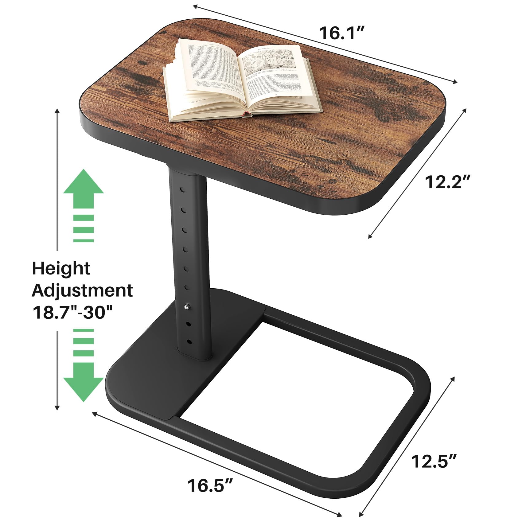 Kitstorack easy assembly TV tray ready for laptop or snack desk