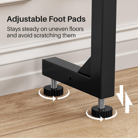 Kitstorack heavy-duty power cord extends reach for convenience.
